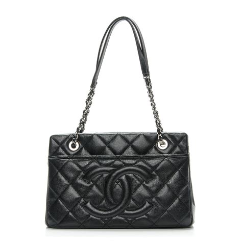 chanel cc shopping timeless soft|CHANEL Caviar Quilted Timeless CC Soft Tote Black.